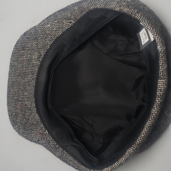 Tweed Snap Front Ivy Gray Flat Cap Size Large - Picture 9 of 13